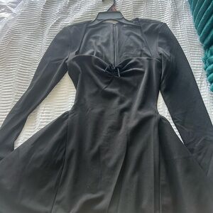 Chic Black Long Sleeve Dress
